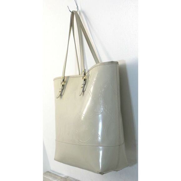LRG RLL RALPH LAUREN IVORY EQUESTRIAN GENUINE LEATHER TOTE HANDBAG SHOULDER BAG - Picture 3 of 10